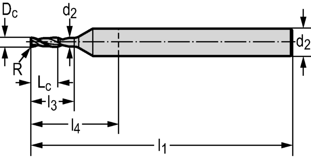 VHM-Eck-/Nutfräser