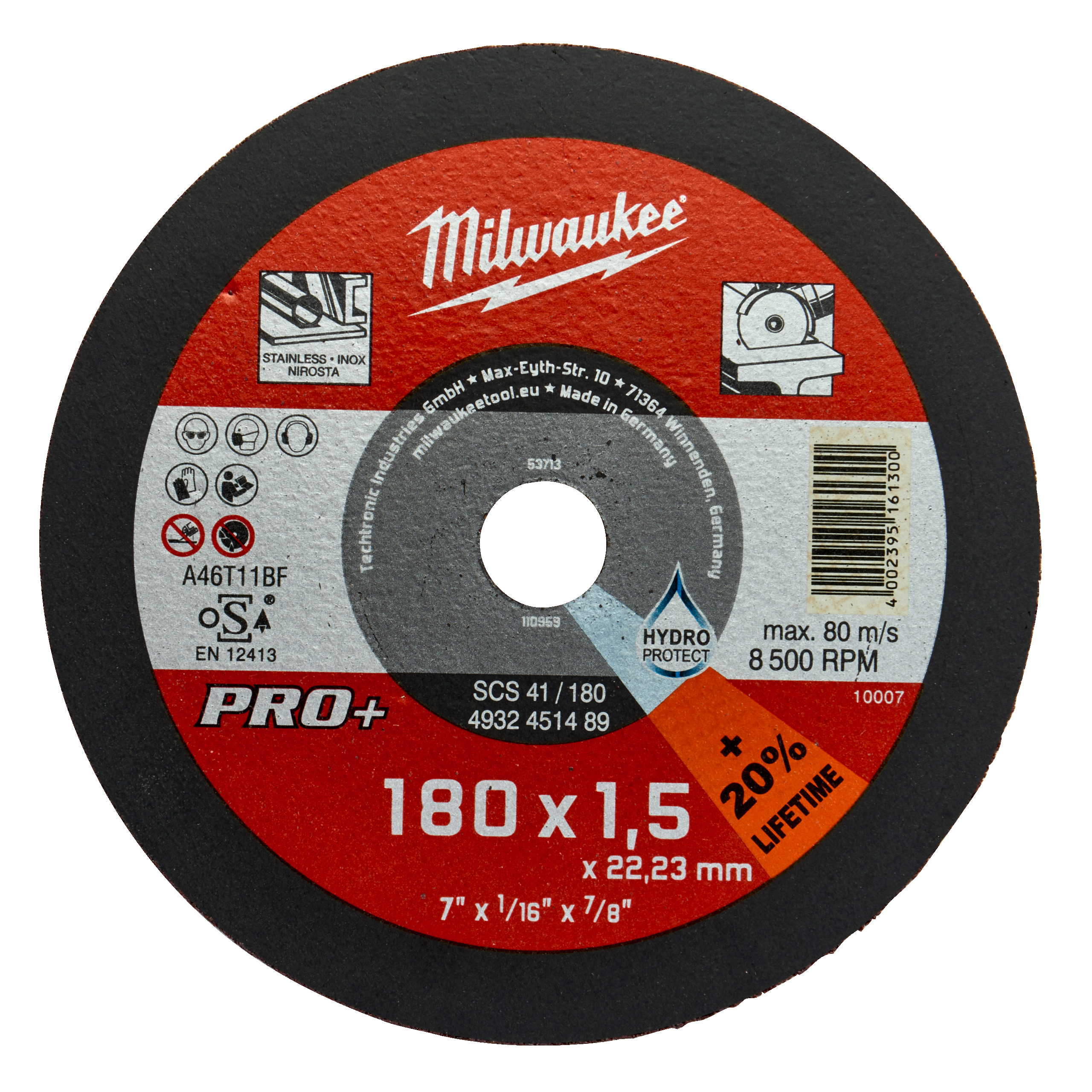 Metalltrennscheibe PRO+ INOX 180 mm SCS41 1,5 mm