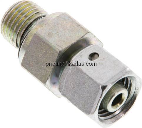 Einstellb. Schneidringverschr. G 1/4"-8 L, Stahl verzinkt