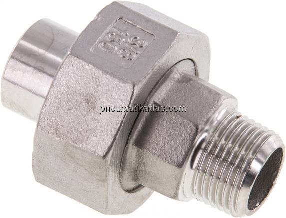 Anschweißverschraubung kon. dicht. R 3/8"(AG)-17,2mm