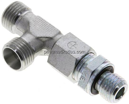 Einstellb. L-Schneidringverschraubung M 14x1,5-10 L (M16x1,5), ohne Mutter & Sch