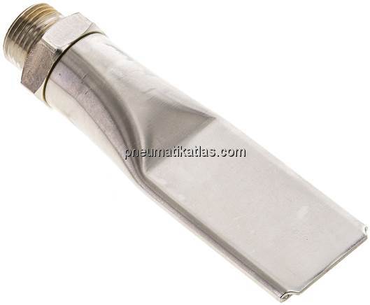 Softy Flachdüse, 29,0, G 3/8", Messing vernickelt