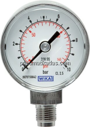 Exemplarische Darstellung: Manometer senkrecht, Ed