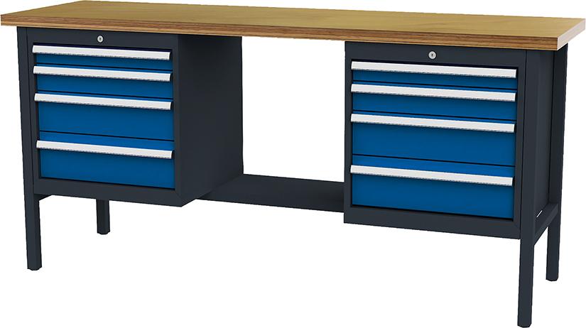 Artikelhauptbild Kastenwerkbank B2000mm 8 Schubl. RAL7016/5010