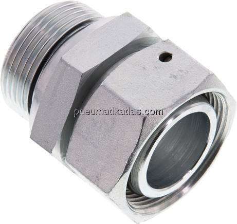 Einstellb. Schneidringverschr. G 1-1/4"-35 L, Stahl verzinkt