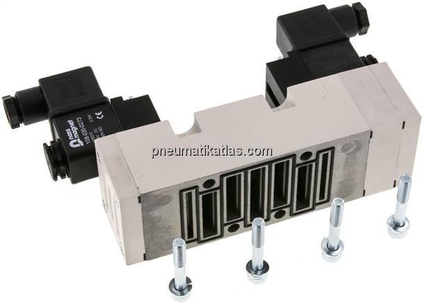 ISO-Ventil (Größe 2), 5/3-Wege, Mittelstellung entlüftet, 24 V DC ISO-Ventil (Größe 2), 5/3-Wege, Mittelstellung entlüftet, 24 V DC
