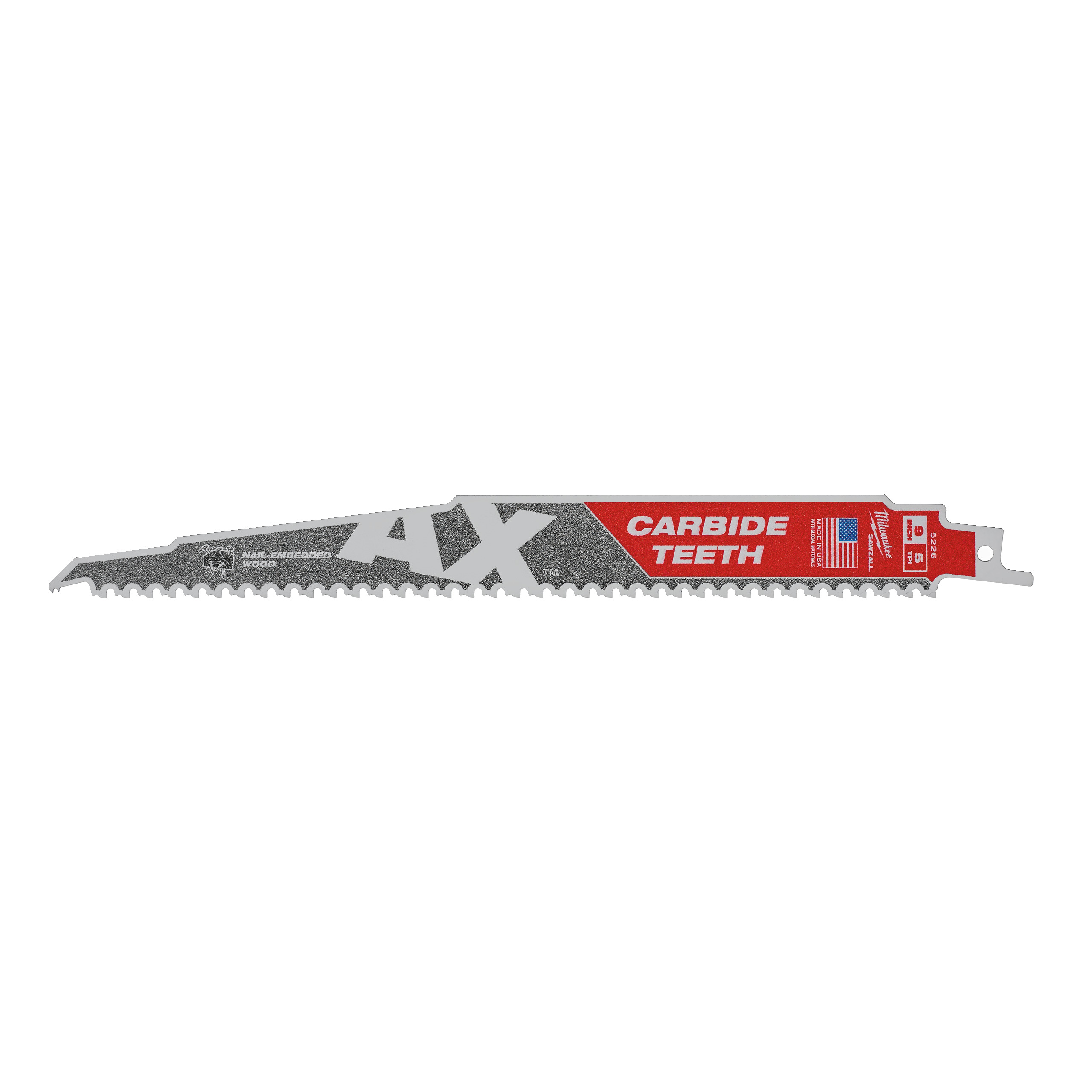 Säbelsägeblatt Demontage THE AX HM bestückt 5er Pack 230 x 5 mm (5 TPI)