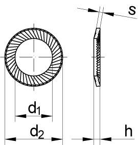 ART 88121 SCHNORR - Scheiben Federstahl VS 20 mech. verzinkt mech Zn KP Artikelbild