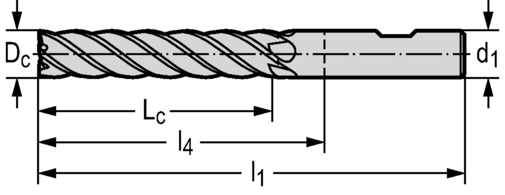 VHM-Eck-/Nutfräser