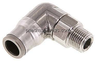 Winkel-Steckanschluss NPT 1/8"-8mm, IQS-Edelstahl