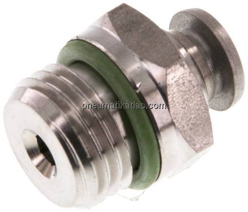 Gerader Steckanschluss G 1/4"-4mm, IQS-Edelstahl
