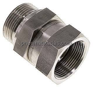 Einstellb. Einschraubverschr. UN 1-5/8"-12(IG)-G 1-1/4"(AG)