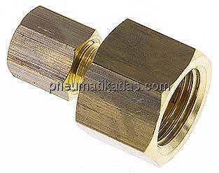 Aufschraub-Klemmringverschraubung G 1/4"-4 (M8x1)mm, Messing