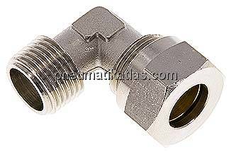 Winkel-Schneidringverschraub. R 1/2"-15 L (M22x1,5), Messing vernickelt Winkel-Schneidringverschraub. R 1/2"-15 L (M22x1,5), Messing vernickelt