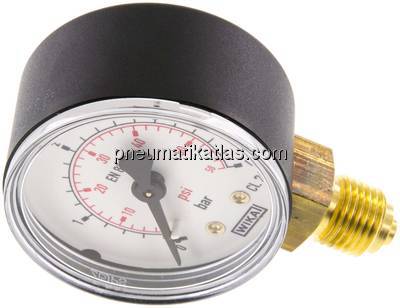Manometer senkrecht (KU/Ms), 50mm, 0 - 4 bar, G 1/4"