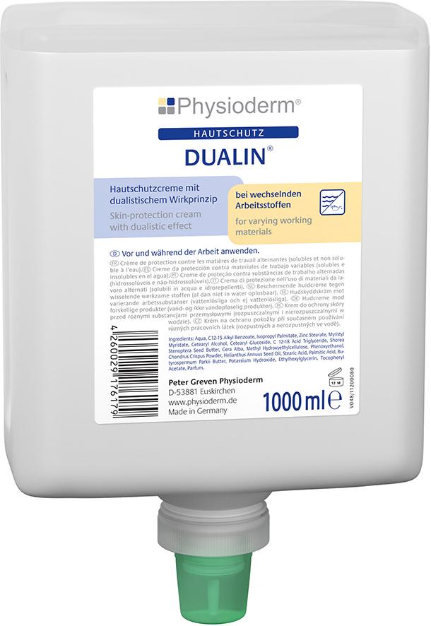 Dualin 1000 ml Neptuneflasche Hautschutzcreme Physioderm