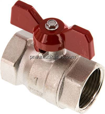 Messing-Kugelhahn, Eco-Line, Rp 1", 0 - 25bar