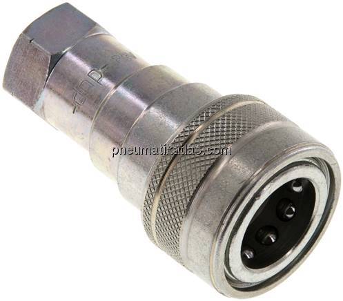 Hydraulikkupplung ISO 7241-1B, Muffe, NPT 3/8"(IG), Stahl