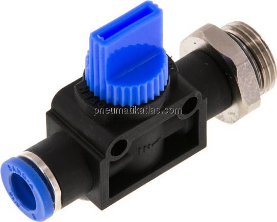3/2-Wege-Absperrventil G 3/8"-8mm, Gewindeseite entlüftend