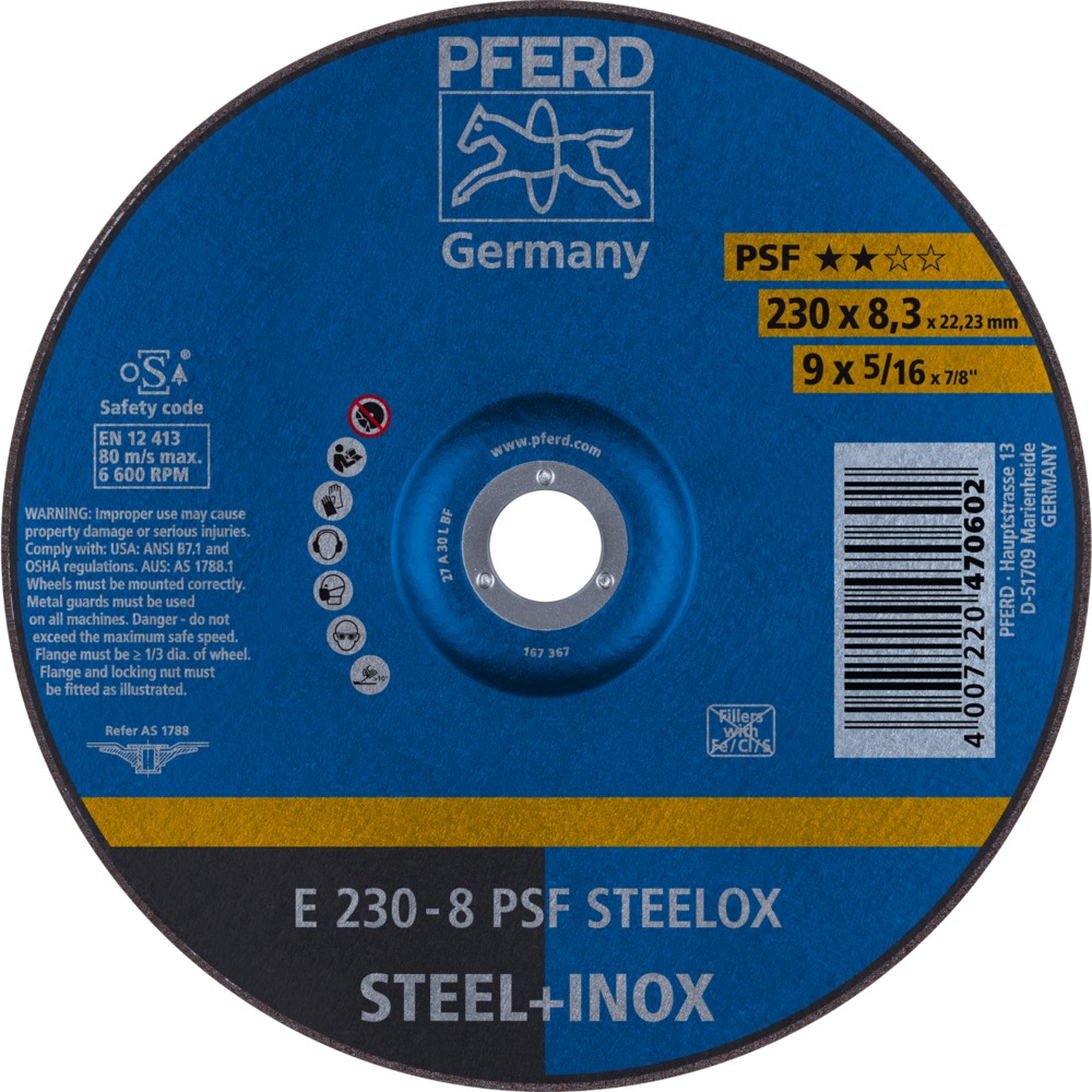 Schruppscheiben E 230-8 PSF STEELOX