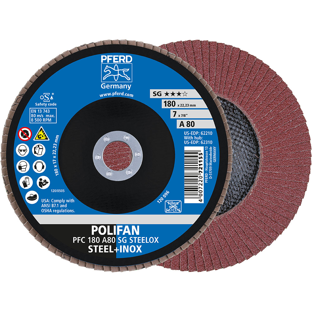 POLIFAN-Fächerscheiben PFC 180 A 80 SG STEELOX
