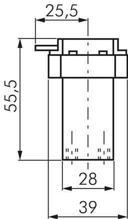 Zeichnung: 5/2-Wege Grundkörper