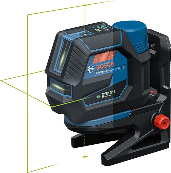 Kreuzlinienlaser Set GCL 12V-50-22 CG Bosch mit AA1 + RM20