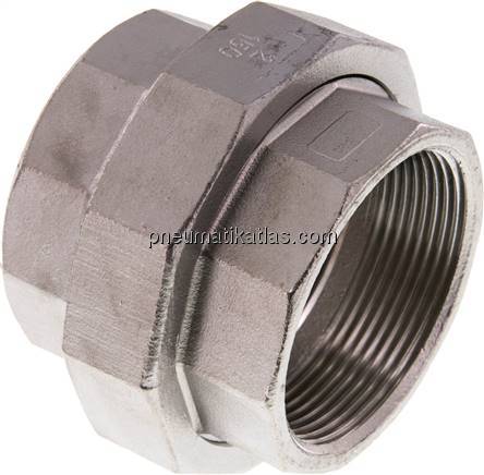 Verschraubung flach dichtend Rp 2" (IG),1.4408
