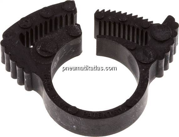 Schnapp-Schlauchschelle, Nylon, 14,9 - 17,4mm