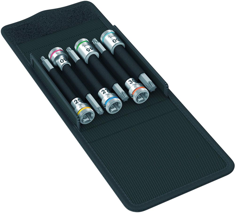 Schraubendrehereinsatz Satz mit Haltefunktion 3/8" T25-50 lang 6-teilig Wera Schraubendrehereinsatz Satz mit Haltefunktion 3/8" T25-50 lang 6-teilig Wera