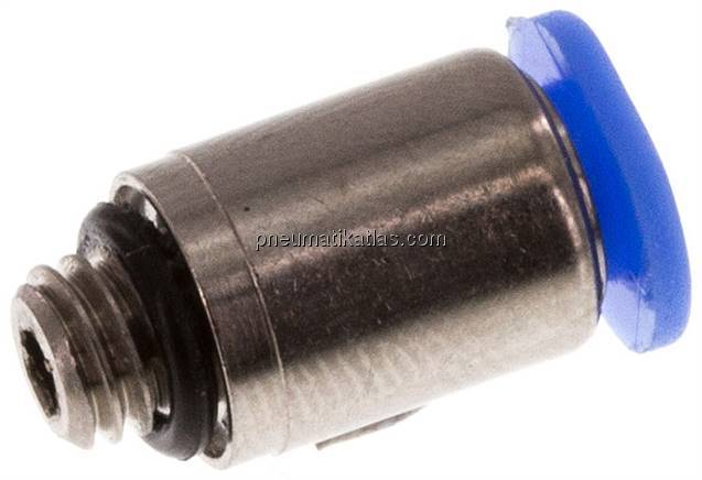 Gerader Steckanschluss M 5-3mm, Mini m. Innensechskt. Gerader Steckanschluss M 5-3mm, Mini m. Innensechskt.