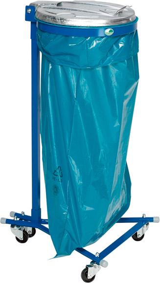 Abfallsammler 120 l blau fahrbar 4 Rll. ME-Deckel VAR
