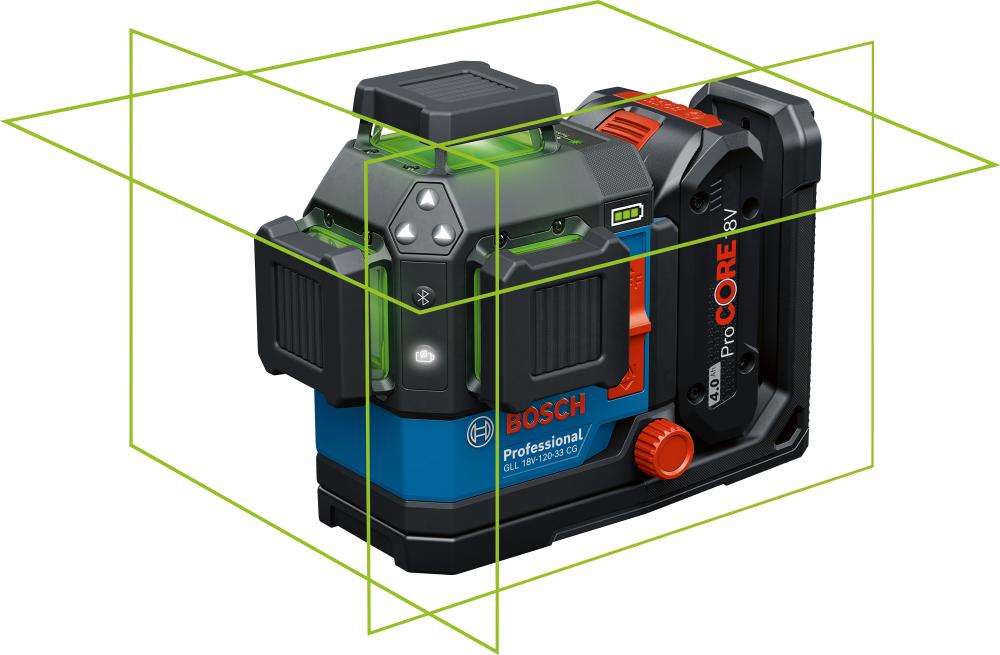 Linienlaser Set GLL 12V-100-33 CG Bosch mit DK20 + 18V