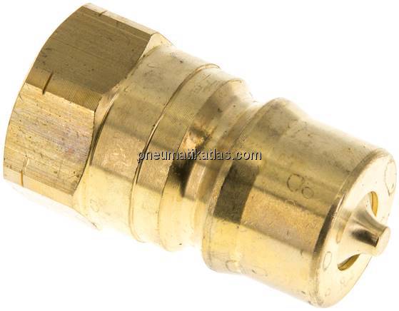 Hydraulikkupplung ISO 7241-1B, Stecker, NPT 1/2"(IG),Messing