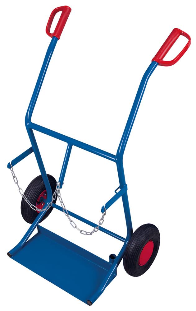 Stahlflaschenkarre 150 kg2x20 l Lufträder VarioFit