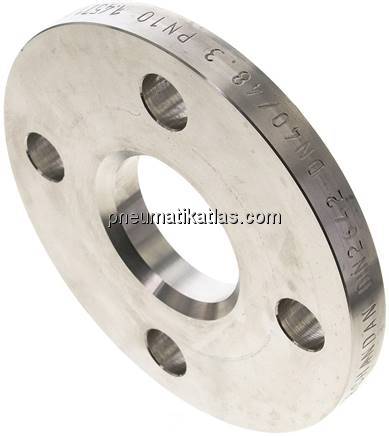 Losflansch DN40-PN10, DIN 2642, 1.4571 Vollmaterial
