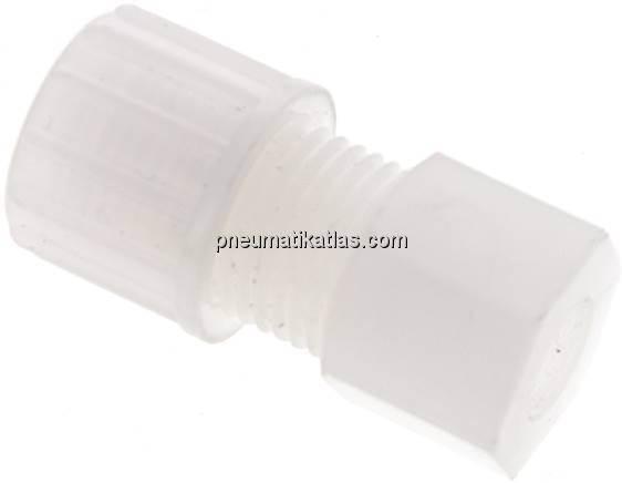 Aufschraub-Verschraubung G 1/8"-10x8mm, PVDF