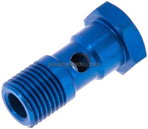 Hohlschraube, 1-fach G 1/4"-30mm, Aluminium
