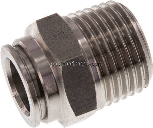 Gerader Steckanschluss R 1/2"-12mm, IQS-Edelstahl