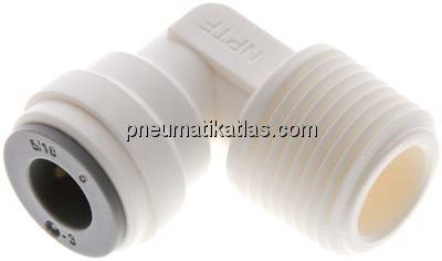 Winkel-Steckanschluss NPT 3/8"-5/16" (7,94 mm), IQS-LE (EPDM-Dichtung)