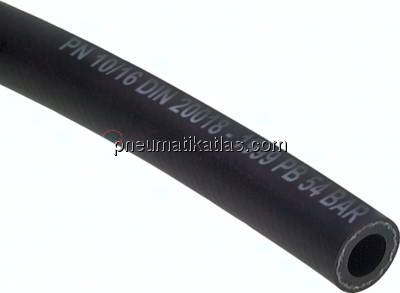 Druckluft-Wasser Gummischlauch 9 (3/8")x16mm, schwarz