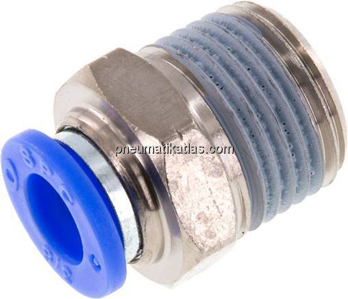 Gerader Steckanschluss NPT 1/2"-3/8" (9,52 mm), IQS-Inch