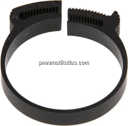 Schnapp-Schlauchschelle, Nylon, 46,3 - 50,2mm