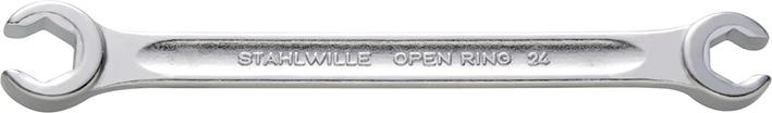 Doppelringschlüssel offenDIN3118 30x32mm Stahlwille