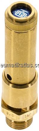TÜV-Sicherheitsventil G 1/2" (DN10), 20,80 bar, Messing