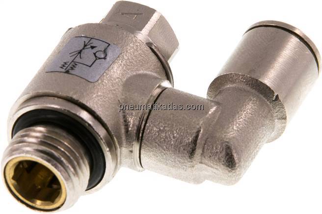 Drosselrückschlagventil G 1/4"-8mm, zuluftregelnd