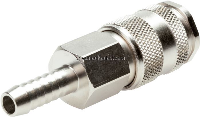 Exemplarische Darstellung: Kupplungsdose mit Schlauchtülle, ARO / ORION NW 5,5, Kugelverriegelung Exemplarische Darstellung: Kupplungsdose mit Schla