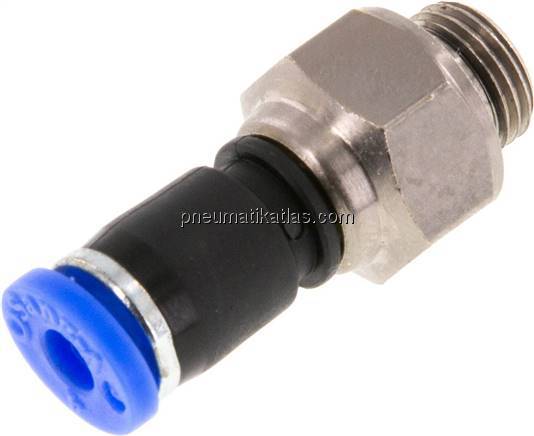 Gerade Drehverschraubung G 1/8"-4mm, IQS-Standard