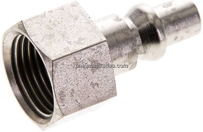 Kupplungsstecker (ARO/ORION) G 3/8"(IG), Stahl gehärtet & vernickelt Kupplungsstecker (ARO/ORION) G 3/8"(IG), Stahl gehärtet & vernickelt