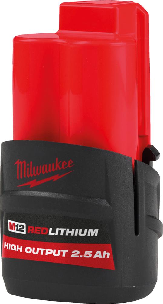 Ersatzakku High Output 12,0 V 2,5 Ah Milwaukee M12 HB2,5